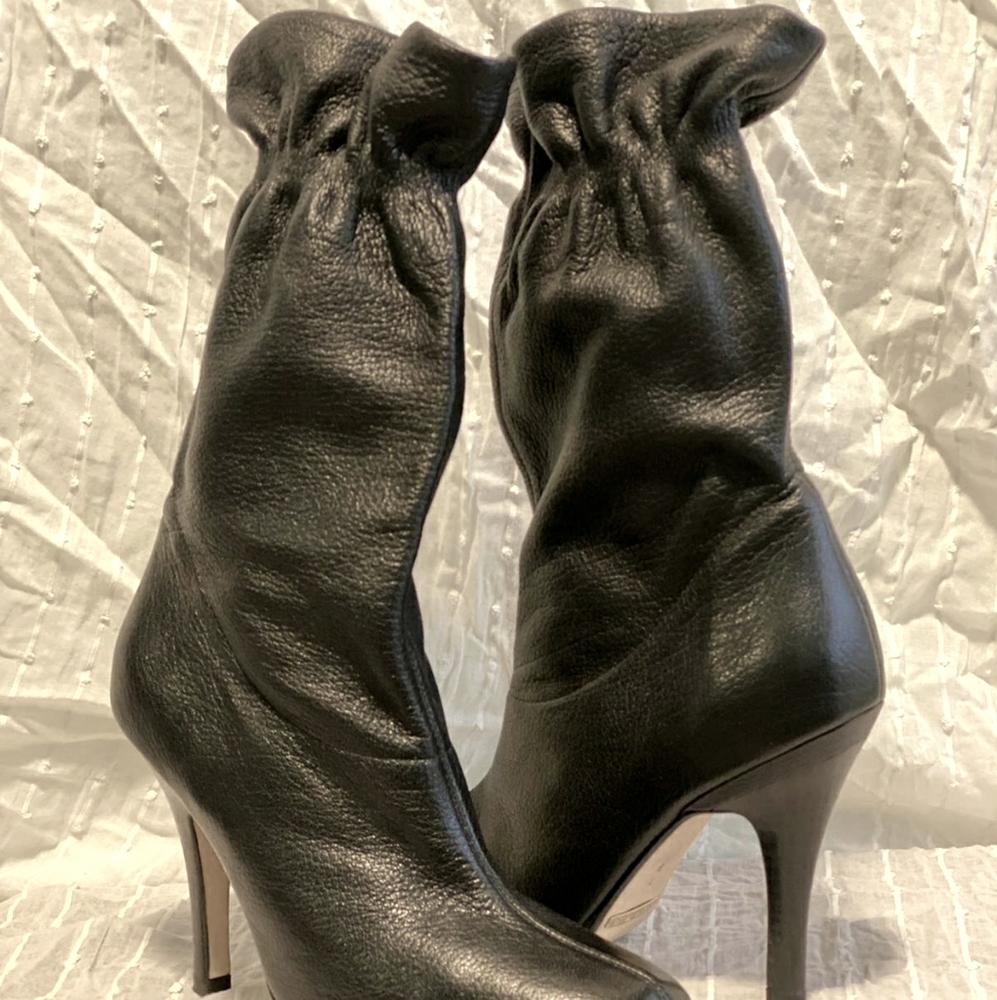 Black leather Cole Haan & Nike Air boots